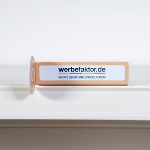 Bild von einer Regalblende mit Regalstopper